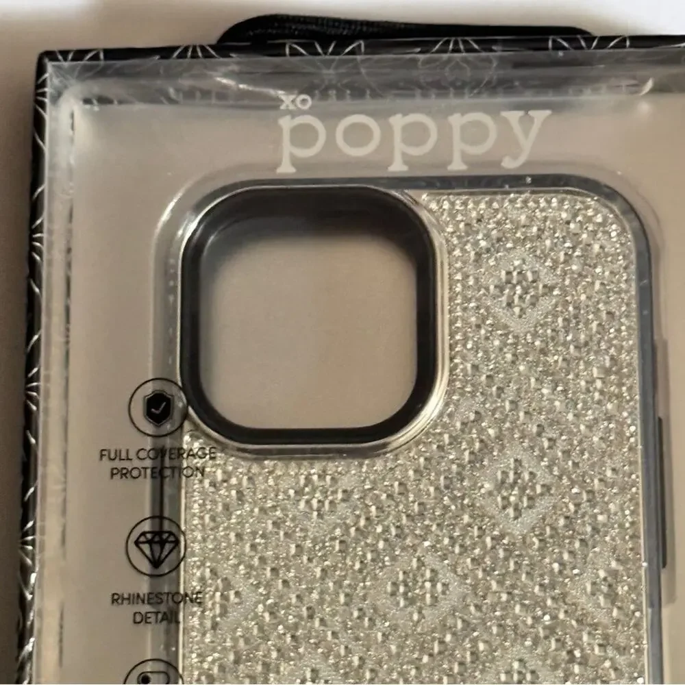 XO poppy Glitz & Glam Phone Case for IPhone 13 Pro Max